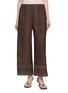 首图 - 点击放大 - BRUNELLO CUCINELLI - Embroidered Eyelet Wide Leg Pants