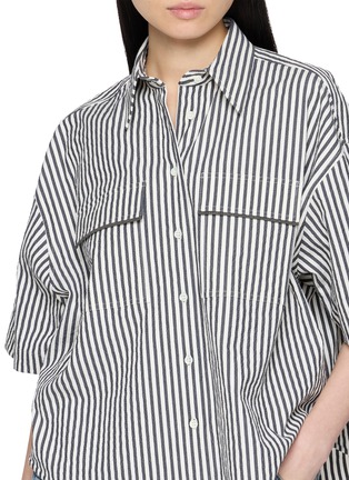  - BRUNELLO CUCINELLI - 条纹短袖衬衫