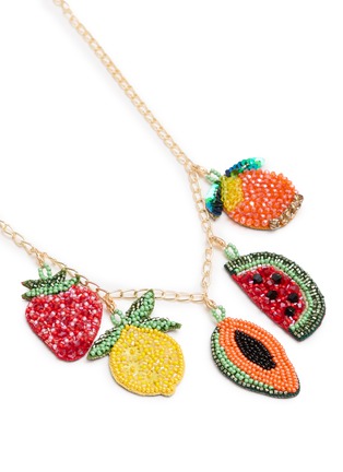 细节 - 点击放大 - HAIR DRAMA - Tropical Fruit Charm Bucket Hat Chain