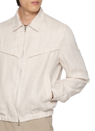  - BRUNELLO CUCINELLI - 人字纹拉链短款夹克