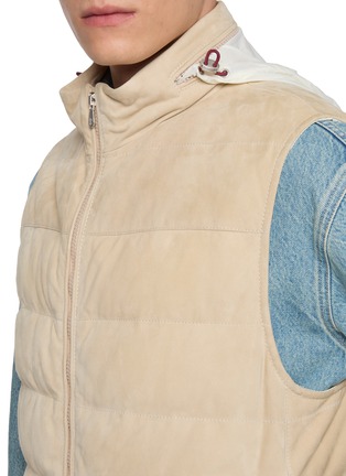  - BRUNELLO CUCINELLI - 可拆卸连帽羽绒马甲