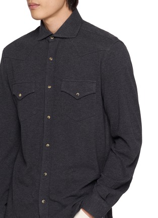 - BRUNELLO CUCINELLI - 双贴袋翻领长袖衬衫