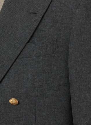  - BRUNELLO CUCINELLI - 花纱肌理戗驳领西装