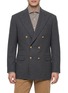 BRUNELLO CUCINELLI 花纱肌理戗驳领西装