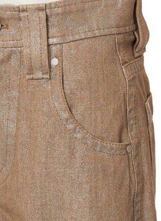  - BRUNELLO CUCINELLI - 金属光泽阔腿牛仔裤
