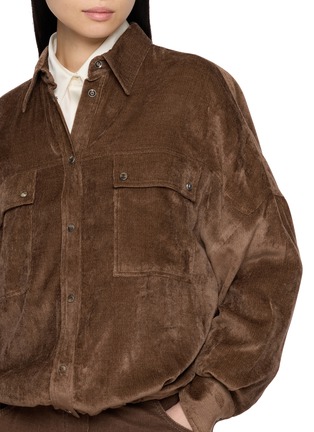  - BRUNELLO CUCINELLI - 灯芯绒双贴袋工装衬衫
