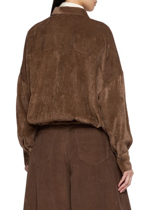 背面 - 点击放大 - BRUNELLO CUCINELLI - 灯芯绒双贴袋工装衬衫