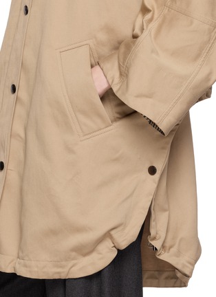  - BRUNELLO CUCINELLI - 格纹饰连帽风衣