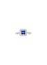 首图 - 点击放大 - LC COLLECTION JEWELLERY - 18K White Gold Diamond Blue Sapphire Ring — Size US 7