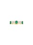 首图 - 点击放大 - LC COLLECTION JEWELLERY - 18K Gold Baguette Cut Diamond Emerald Ring — Size US 7