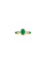 首图 - 点击放大 - LC COLLECTION JEWELLERY - 14K Gold Diamond Emerald Ring — Size US 7