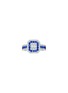 首图 - 点击放大 - LC COLLECTION JEWELLERY - 18K White Gold Diamond Blue Sapphire Ring — Size US 7