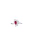 首图 - 点击放大 - LC COLLECTION JEWELLERY - 18K White Gold Diamond Ruby Ring — US 7