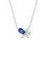 首图 - 点击放大 - LC COLLECTION JEWELLERY - 18K White Gold Diamond Blue Sapphire Necklace