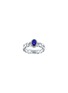 首图 - 点击放大 - LC COLLECTION JEWELLERY - 18K White Gold Diamond Blue Sapphire Ring — US 7