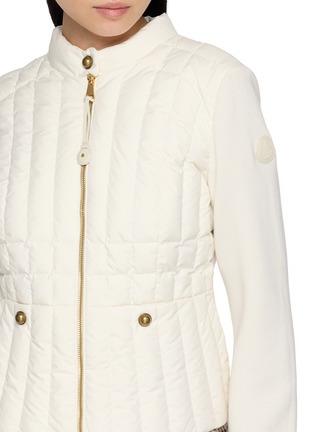  - MONCLER - 绗缝拼接针织开衫