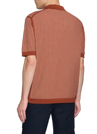 背面 - 点击放大 - PIACENZA 1733 - Sailor Ribbed Knit Cotton Polo Shirt