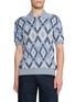 首图 - 点击放大 - PIACENZA 1733 - Argyle Knit Silk Cotton Polo Shirt