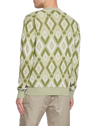 背面 - 点击放大 - PIACENZA 1733 - Argyle Knit Silk Cotton Cardigan