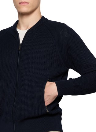  - PIACENZA 1733 - Textured Zip-Up Cotton Cardigan