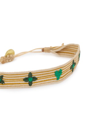 细节 - 点击放大 - GUANABANA - Embroidered Striped Bracelet