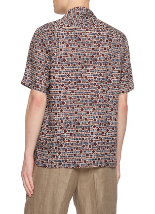 背面 - 点击放大 - TOMORROWLAND - Batik Print Open-Collar Short Sleeve Shirt