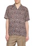 首图 - 点击放大 - TOMORROWLAND - Batik Print Open-Collar Short Sleeve Shirt