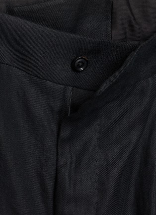 细节 - 点击放大 - TOMORROWLAND - Back Belt Pleated Linen Shorts