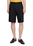首图 - 点击放大 - TOMORROWLAND - Back Belt Pleated Linen Shorts
