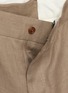 细节 - 点击放大 - TOMORROWLAND - Back Belt Pleated Linen Shorts