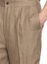  - TOMORROWLAND - Back Belt Pleated Linen Shorts