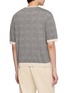 背面 - 点击放大 - TOMORROWLAND - Checked Contrast-Rib Half-Sleeve Knit Tee