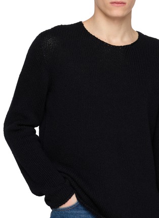  - THE ROW - Chunky Ribbed Cotton Linen Knit Sweater