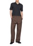 模特儿示范图 - 点击放大 - THE ROW - Wool Silk Polo Shirt