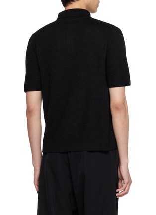 背面 - 点击放大 - THE ROW - Ravi Short Sleeve Melanged Polo Shirt