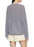 背面 - 点击放大 - MO&CO. - Long Sleeve Lace Up Striped Top