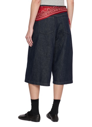 背面 - 点击放大 - MO&CO. - Scarf Denim Bermuda Shorts
