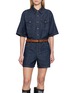 首图 - 点击放大 - MO&CO. - Belted Denim Jumpsuit