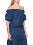 细节 - 点击放大 - MO&CO. - Off Shoulder Denim Top