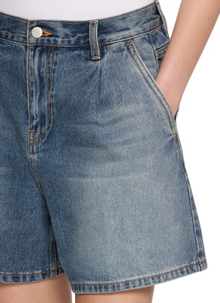  - MO&CO. - Washed Denim Shorts