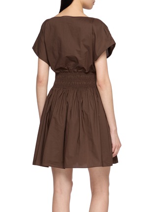 背面 - 点击放大 - MATTEAU - Shirred Waist Cotton Mini Dress