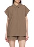 首图 - 点击放大 - MATTEAU - Cap Sleeve Cotton Shirt