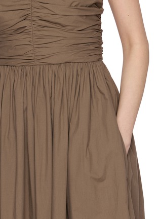  - MATTEAU - Gathered Bodice Cotton Midi Dress
