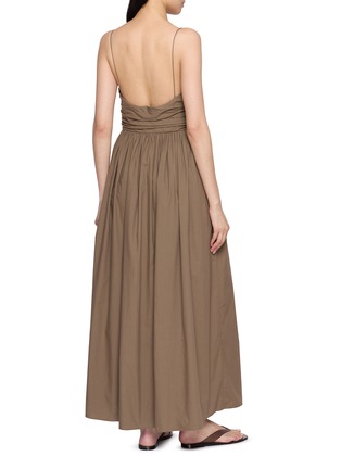 背面 - 点击放大 - MATTEAU - Gathered Bodice Cotton Midi Dress