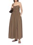 模特儿示范图 - 点击放大 - MATTEAU - Gathered Bodice Cotton Midi Dress