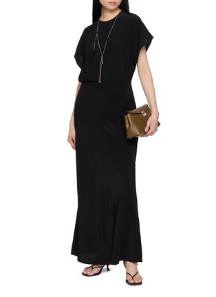 模特儿示范图 - 点击放大 - MATTEAU - Bias Midi Silk Dress