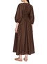背面 - 点击放大 - MATTEAU - Shirred Plunge Cotton Midi Dress