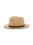 首图 - 点击放大 - BORSALINO - Striped Ribbon Trim Raffia Hat