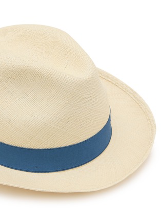 细节 - 点击放大 - BORSALINO - Ribbon Trim Woven Straw Hat