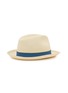 模特儿示范图 - 点击放大 - BORSALINO - Ribbon Trim Woven Straw Hat